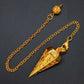 Copper Metal Rune Pendulum For Dowsing Divination Balancing Body Healing Chakra Reiki Spiritual Antique Pendant Pendule Pendulo