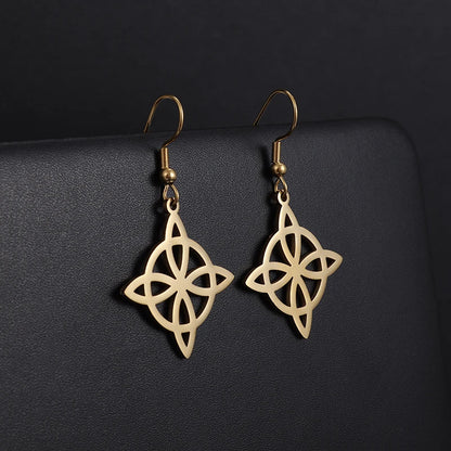 Trinity Knot Witch's Amulet Earrings