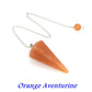 Natural Quartz Reiki Healing Pendulum Dowsing Spiritual Divination Cone Crystal Gemstone Pendulos Witchcraft Supplies Wholesale