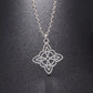 Witchcraft Witch Knot Necklace Irish Trinity Knot Triple Spiral Pendant Stainless Steel Ankh Cross Pentagram Amulet Jewelry