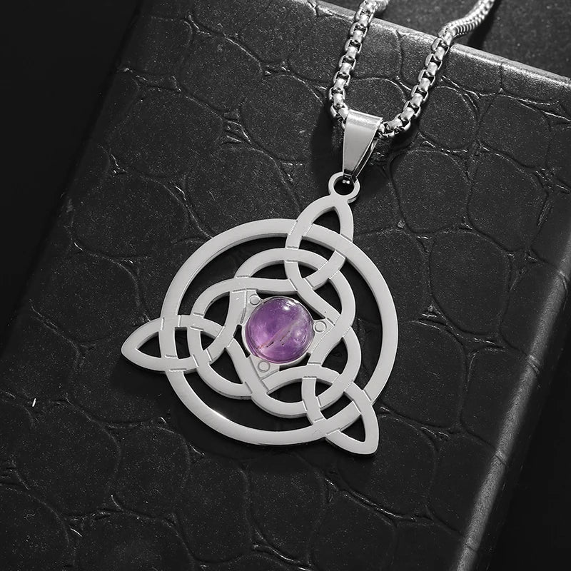 Stainless Steel Celtic Knot Necklace - Elementsofthewitch