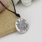 Tetragrammaton Pentacle Pentagram Pendant Charm Necklace for Men Wiccan Talisman Pagen Amulet Vintage Jewelry