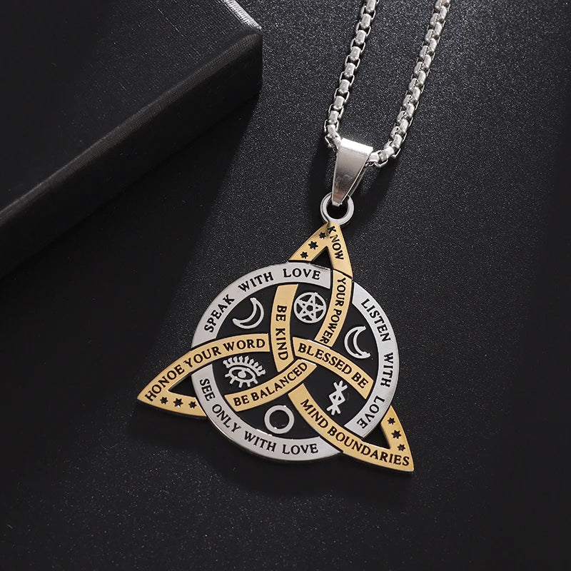 Stainless Steel Pendant Necklace (Various Designs) - Elementsofthewitch