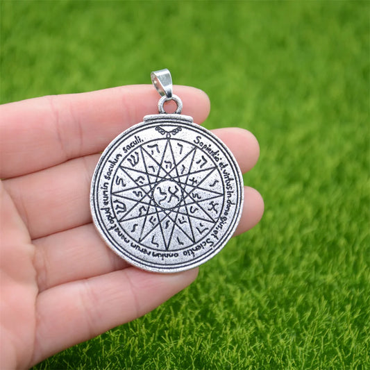 Key of Solomon Double-Sided Seal Necklace - Elementsofthewitch