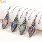 Spiritual Crystal Pendulums for Divination Dowsing Reiki Natural Stone Tiger Eye Pink Clear Quartz Yoga Esoterism Pendulos H494