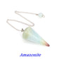 Natural Quartz Reiki Healing Pendulum Dowsing Spiritual Divination Cone Crystal Gemstone Pendulos Witchcraft Supplies Wholesale