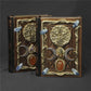 Retro Magic Notebook 3D Relief Sculpture Flying Horse Pentagram Inlaid With Natural Crystal Stone Thickened Multi Page Notebook