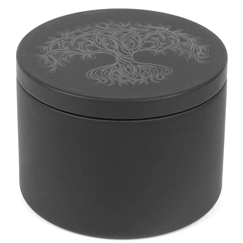 Iron Altar Black Box Pentacle Storage Box Board Gaming tool  witchcraft supplies for altar Hold Candle Dice Runes Crystal