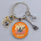 DIY Halloween Keyring Witchy Witchcraft hat Keychain Cat Key Chains Gothic Broomstick Charms Gift For Witch Lover Jewlery