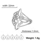 Witch Knot Stainless Steel Ring for Women Wiccan Cross Celtics Knot Rings Witchcraft Good Luck Protection Amulet Jewelry Gifts