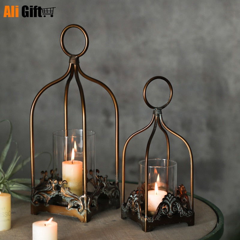 Retro Wrought Iron Candle Holder. - Elementsofthewitch