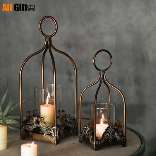 Retro Wrought Iron Candle Holder. - Elementsofthewitch