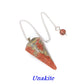 Natural Quartz Reiki Healing Pendulum Dowsing Spiritual Divination Cone Crystal Gemstone Pendulos Witchcraft Supplies Wholesale