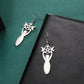 Dawapara Triple Moon Spiral Goddess Symbol Dangle Earrings Wiccan Pentagram Pagan Stainless Steel Women Jewelry