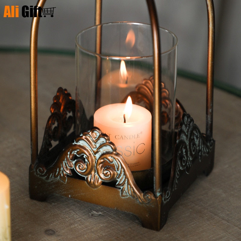Retro Wrought Iron Candle Holder. - Elementsofthewitch
