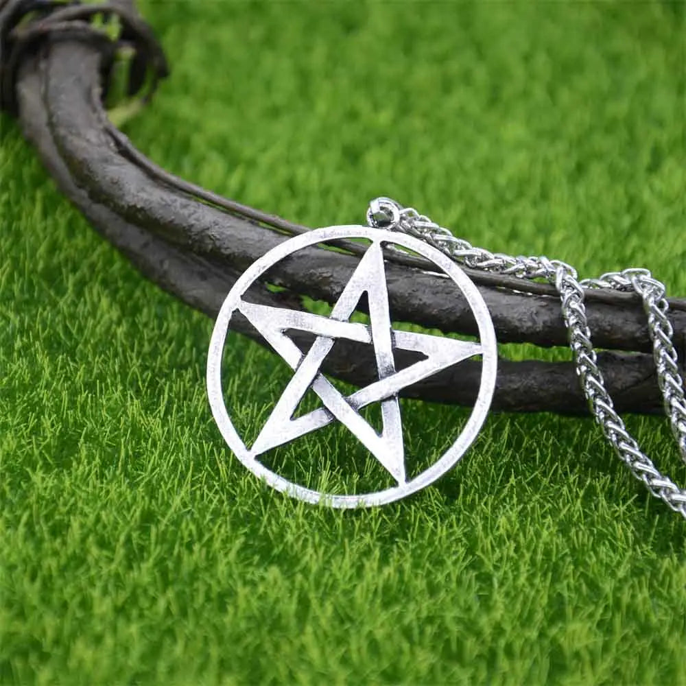 Wiccan Pagan Pentacle Pendant Talisman Pentagram Necklace Jewlery Wicca Suppliers Dropshipping