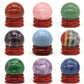 30mm Natural Stone and Crystal Ball Home Decor Reiki Healing Wicca Gemstone Sphere Collection Mineral Energy Gems Massage Globe