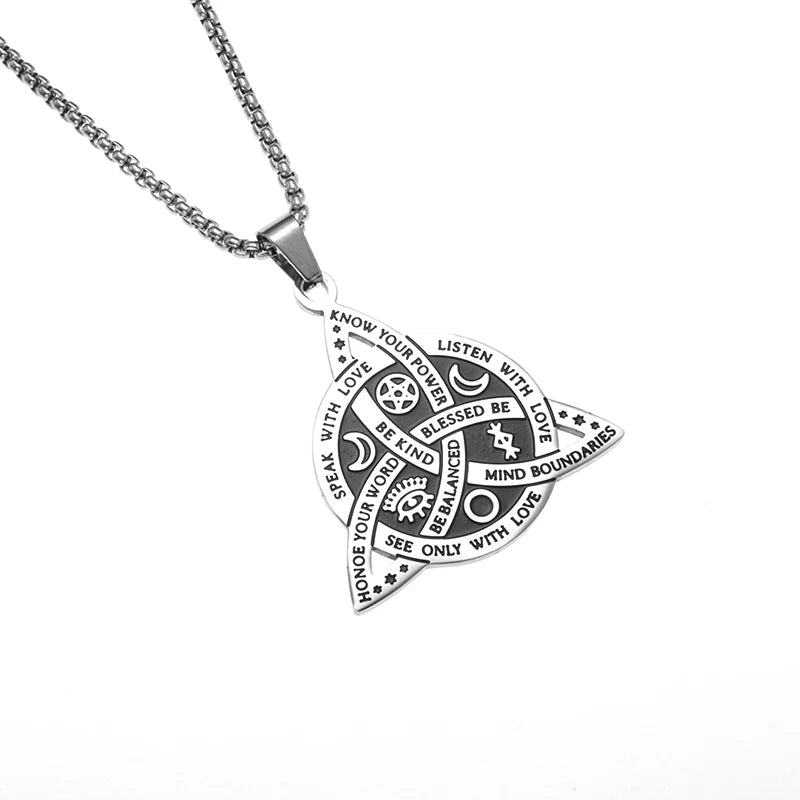 Stainless Steel Pendant Necklace (Various Designs) - Elementsofthewitch
