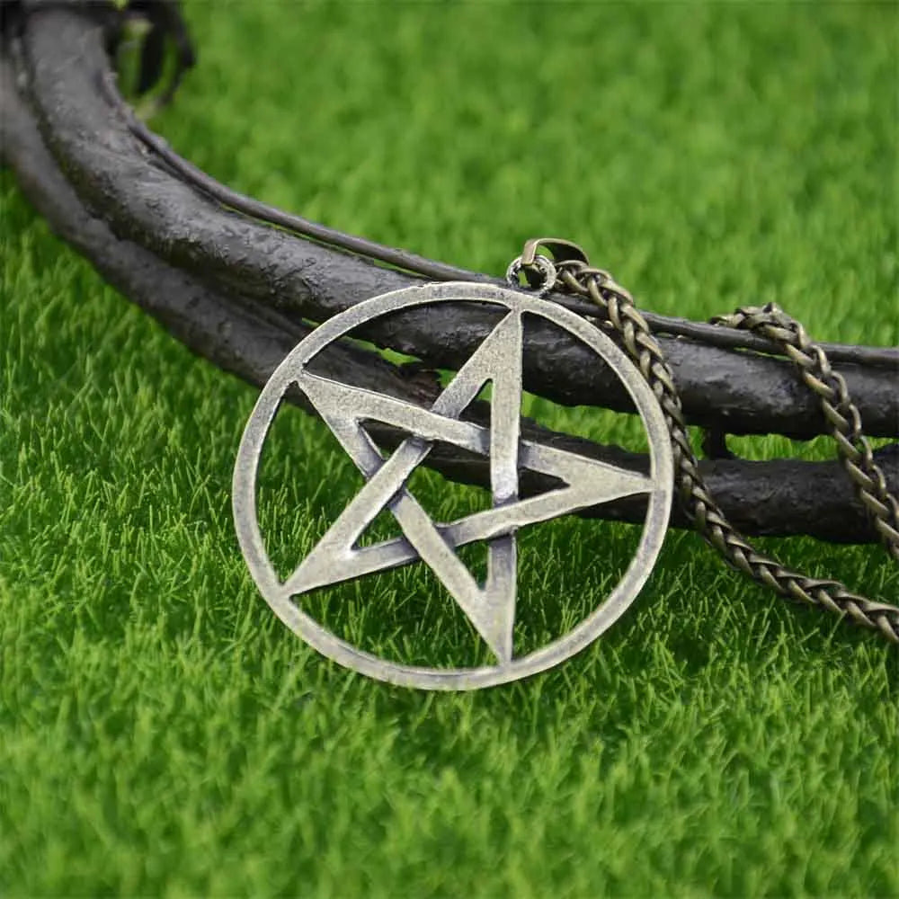 Wiccan Pagan Pentacle Pendant Talisman Pentagram Necklace Jewlery Wicca Suppliers Dropshipping