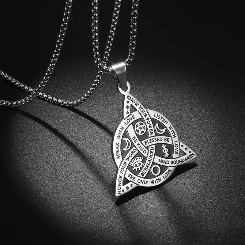 Stainless Steel Pendant Necklace (Various Designs) - Elementsofthewitch