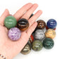 30mm Natural Stone and Crystal Ball Home Decor Reiki Healing Wicca Gemstone Sphere Collection Mineral Energy Gems Massage Globe