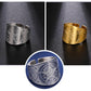 Stainless Steel Pentagram Protection Ring - Elementsofthewitch