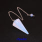 Natural Quartz Reiki Healing Pendulum Dowsing Spiritual Divination Cone Crystal Gemstone Pendulos Witchcraft Supplies Wholesale