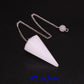 Natural Quartz Reiki Healing Pendulum Dowsing Spiritual Divination Cone Crystal Gemstone Pendulos Witchcraft Supplies Wholesale