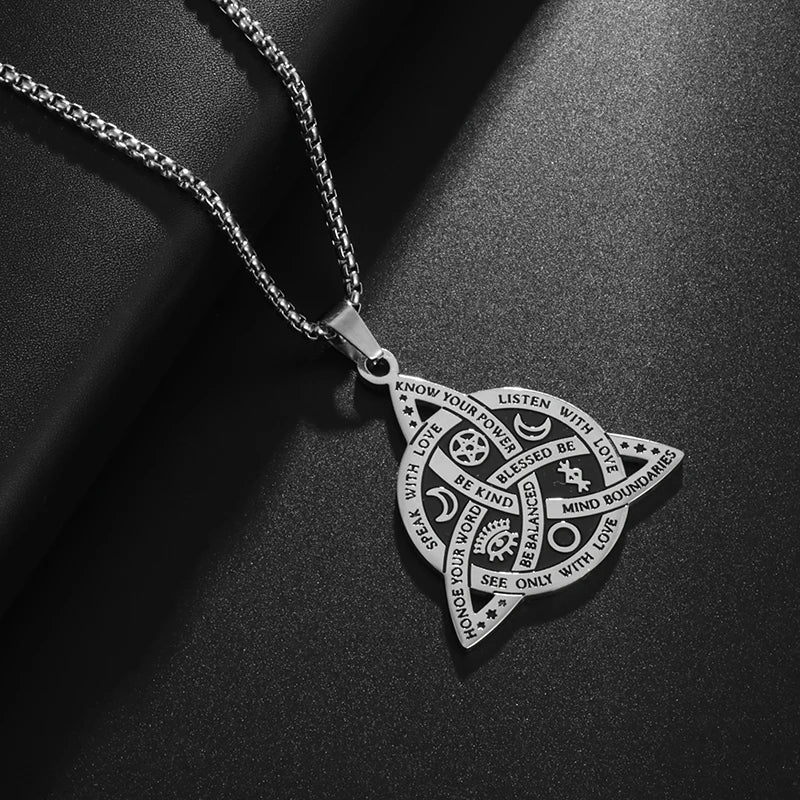Stainless Steel Pendant Necklace (Various Designs) - Elementsofthewitch