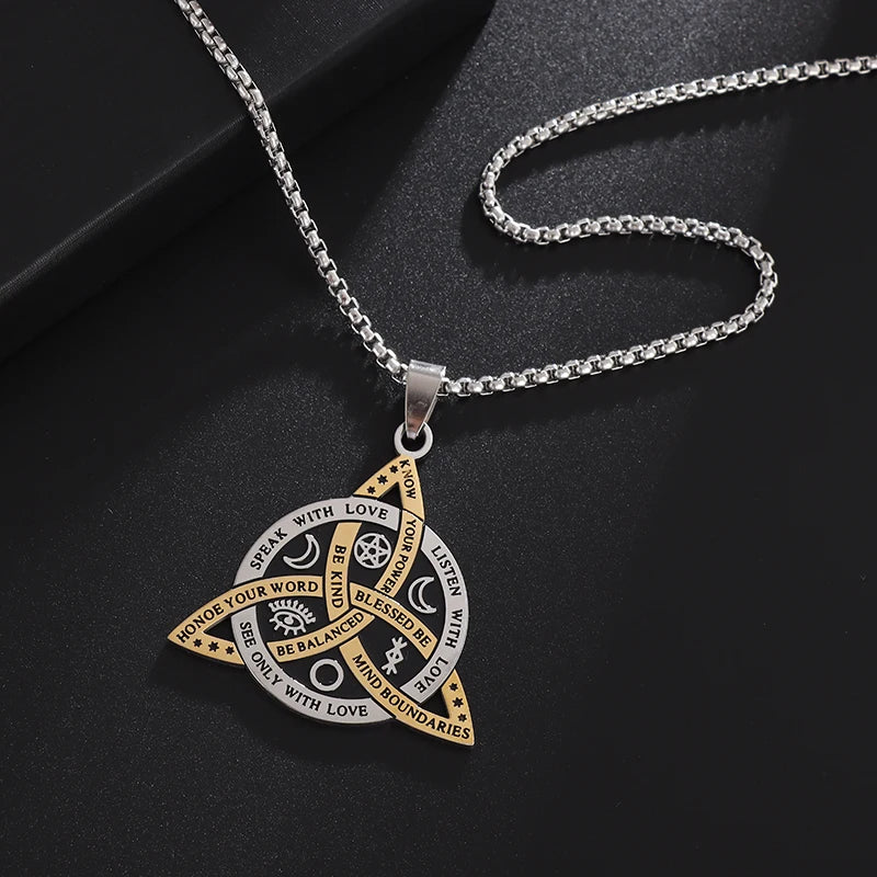 Stainless Steel Pendant Necklace (Various Designs) - Elementsofthewitch