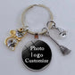 DIY Halloween Keyring Witchy Witchcraft hat Keychain Cat Key Chains Gothic Broomstick Charms Gift For Witch Lover Jewlery