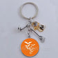 DIY Halloween Keyring Witchy Witchcraft hat Keychain Cat Key Chains Gothic Broomstick Charms Gift For Witch Lover Jewlery