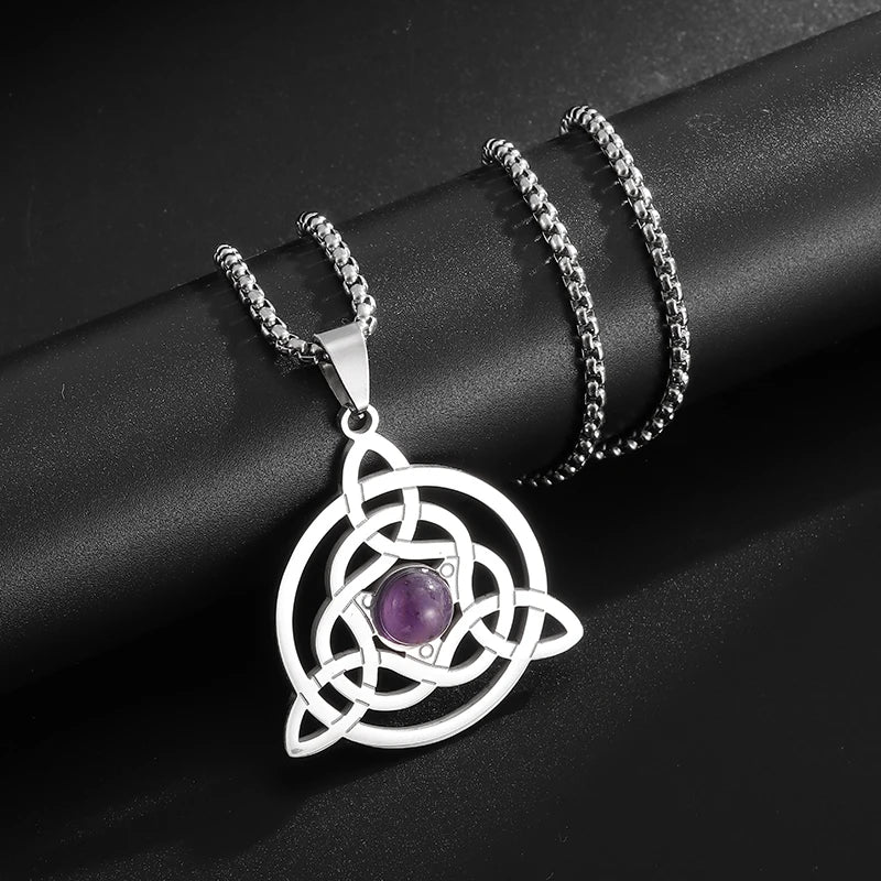 Stainless Steel Celtic Knot Necklace - Elementsofthewitch