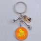 DIY Halloween Keyring Witchy Witchcraft hat Keychain Cat Key Chains Gothic Broomstick Charms Gift For Witch Lover Jewlery