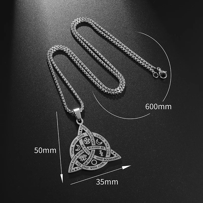 Stainless Steel Pendant Necklace (Various Designs) - Elementsofthewitch