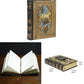 Retro Magic Notebook 3D Relief Sculpture Flying Horse Pentagram Inlaid With Natural Crystal Stone Thickened Multi Page Notebook