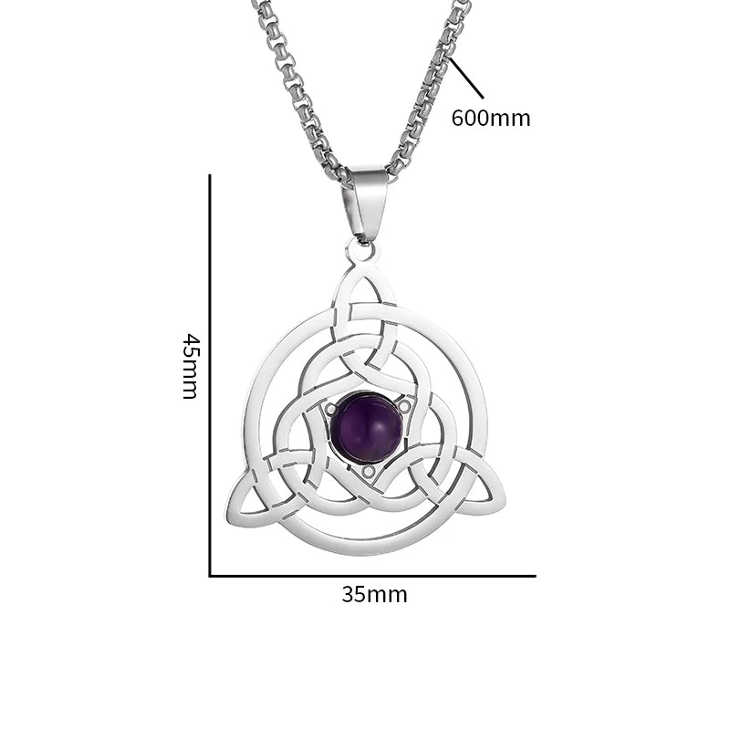 Stainless Steel Celtic Knot Necklace - Elementsofthewitch
