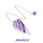 Natural Quartz Reiki Healing Pendulum Dowsing Spiritual Divination Cone Crystal Gemstone Pendulos Witchcraft Supplies Wholesale