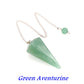 Natural Quartz Reiki Healing Pendulum Dowsing Spiritual Divination Cone Crystal Gemstone Pendulos Witchcraft Supplies Wholesale