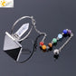 Spiritual Crystal Pendulums for Divination Dowsing Reiki Natural Stone Tiger Eye Pink Clear Quartz Yoga Esoterism Pendulos H494
