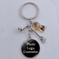 DIY Halloween Keyring Witchy Witchcraft hat Keychain Cat Key Chains Gothic Broomstick Charms Gift For Witch Lover Jewlery