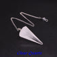 Natural Quartz Reiki Healing Pendulum Dowsing Spiritual Divination Cone Crystal Gemstone Pendulos Witchcraft Supplies Wholesale