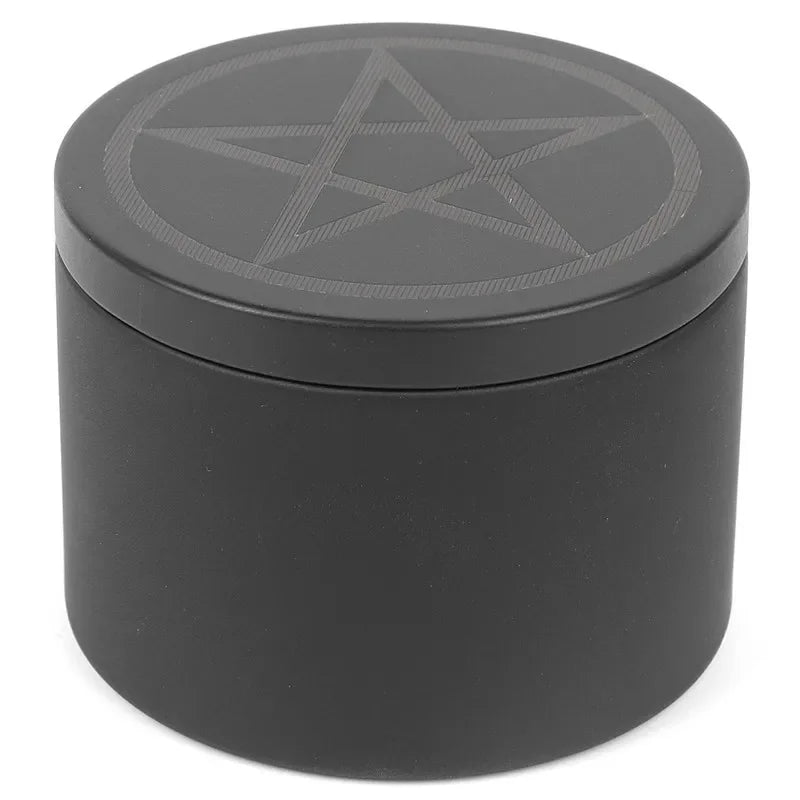 Iron Altar Black Box Pentacle Storage Box Board Gaming tool  witchcraft supplies for altar Hold Candle Dice Runes Crystal