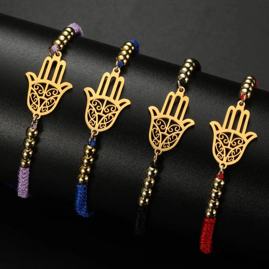 Hamsa Hand of Fatima Bracelet - Elementsofthewitch