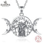 Sterling Silver Triple Moon Goddess - Elementsofthewitch