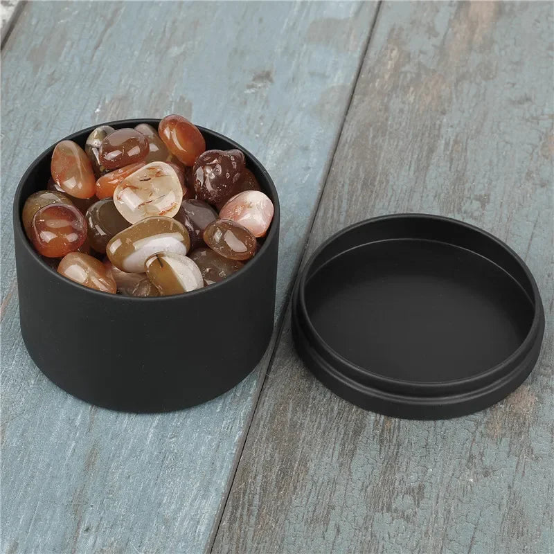 Iron Altar Black Box Pentacle Storage Box Board Gaming tool  witchcraft supplies for altar Hold Candle Dice Runes Crystal