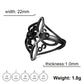 Witch Knot Stainless Steel Ring for Women Wiccan Cross Celtics Knot Rings Witchcraft Good Luck Protection Amulet Jewelry Gifts
