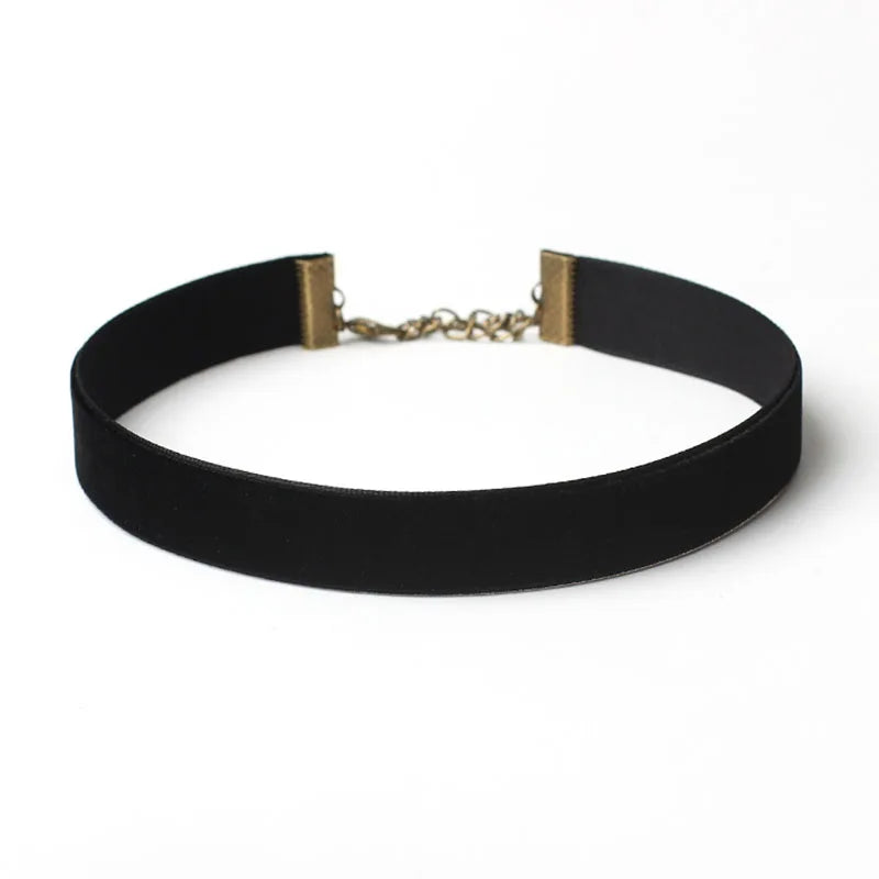 Double Layers Black Choker Necklace Crescent Pendant Statement Gothic Witchy Halfmoon Luna Women Neck Jewelry Gift