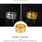 My Shape Yoga Om Symbol Rings Women Stainless Steel Finger Aum Ohm Om Hindu Spiritual Religious Jewelry Amulet Gifts for Men