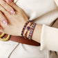 Healing Crystal Waterdrop Center Stone Wristband Vegan Wrap Bracelet Handmade Girls Spiritual Anxiety Jewelry